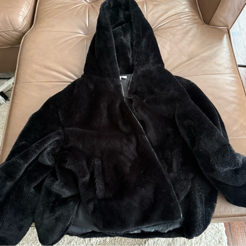 Faux Fur Bomber Jacket for sale! Great condition!!!!